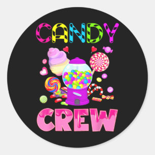 Sticker Rond Candy Land Candy Décorations d'équipage Sweetie Ca