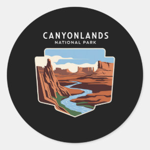 Sticker Rond Canyonlands National Park Utah Souvenir Randonnée