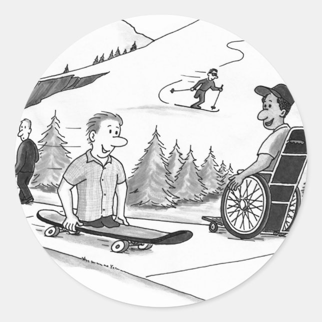 Sticker Rond Capacité d'incapacité (Devant)