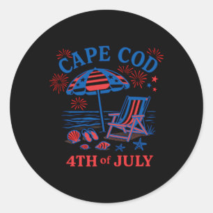 Sticker Rond Cape Cod 14 Juillet