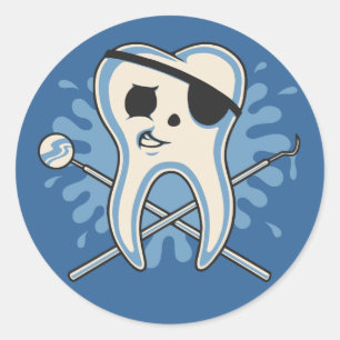 Sticker Rond Capitaine Mole-Arrrr !