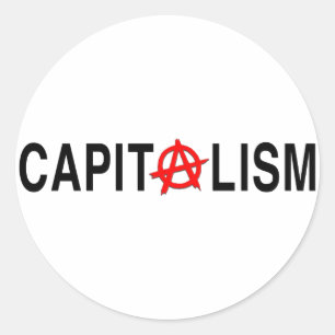 Sticker Rond Capitalisme d'Anarcho