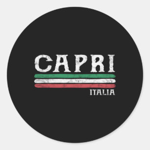 Sticker Rond Capri Italie Italia Italia