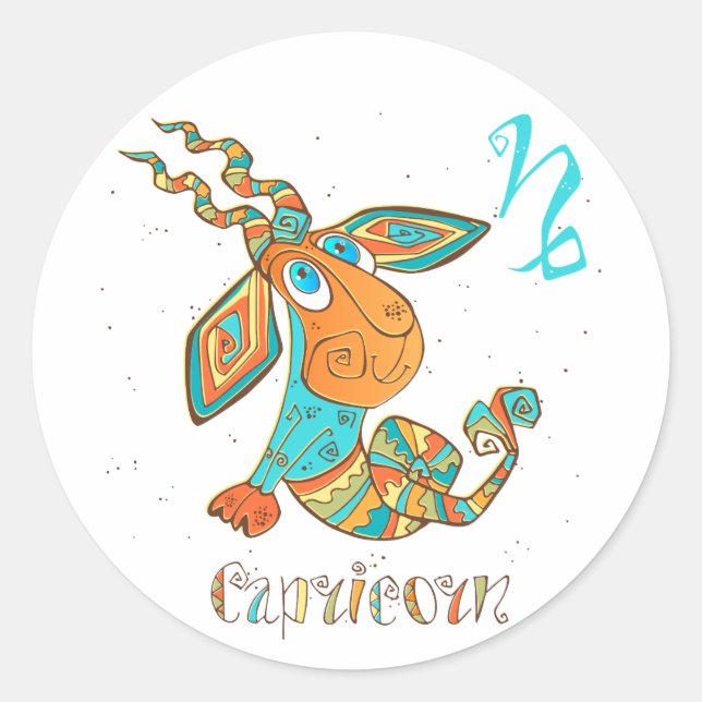 Sticker Rond Capricorne du cancer mou (Devant)