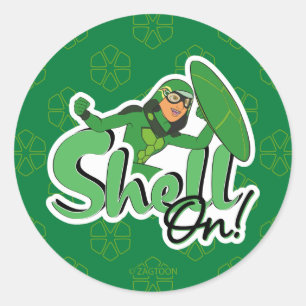 Sticker Rond Carapace Shell On !