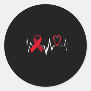 Sticker Rond Carburant Aneurysme Cerveau Ribbon Aneurysme Cerve