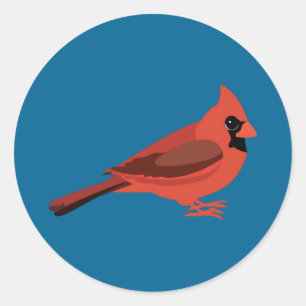 Sticker Rond Cardinal Cardinal