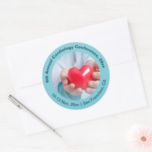 Sticker Rond Cardiologie Cardiothoracic Conférence Médicale