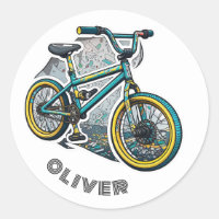 Caricature pour enfants Bike BMX. Racing aventure 