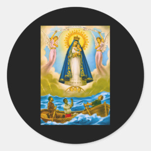 Sticker Rond Caridad Del Cobre Cuba Santeria Oshun
