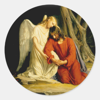 Sticker Rond Carl Heinrich Bloch - Gethsemane