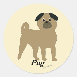 Sticker Rond Carlin de bande dessinée