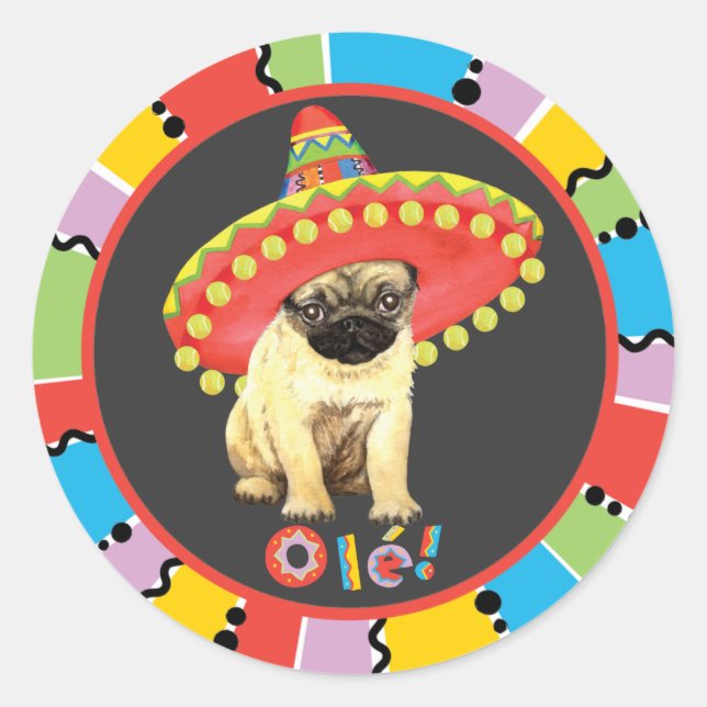 Sticker Rond Carlin Fiesta (Devant)