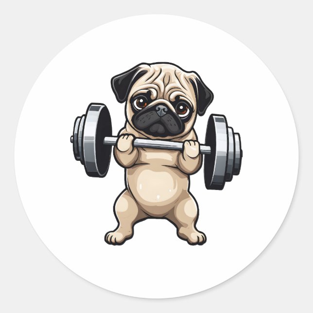 Sticker Rond Carlin fitness (Devant)