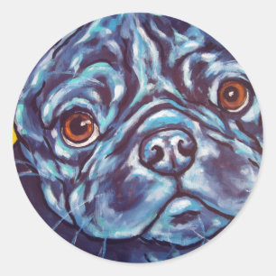 Sticker Rond Carlin noir