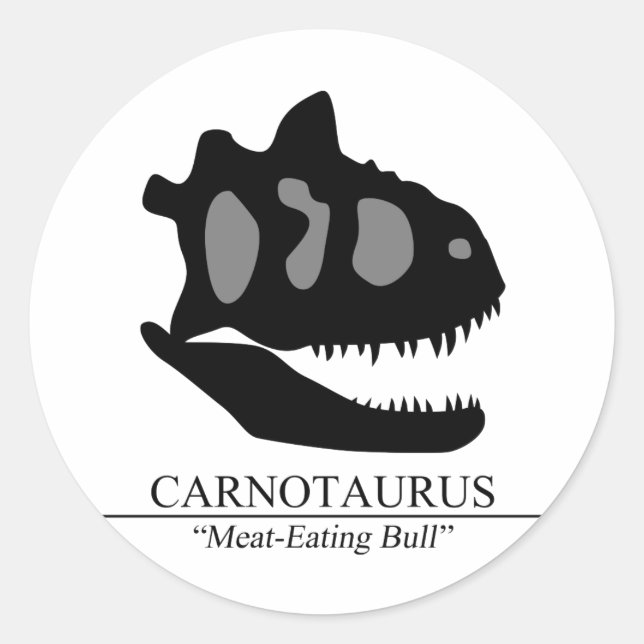 Sticker Rond Carnotaurus (Devant)