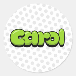 Sticker Rond Carol