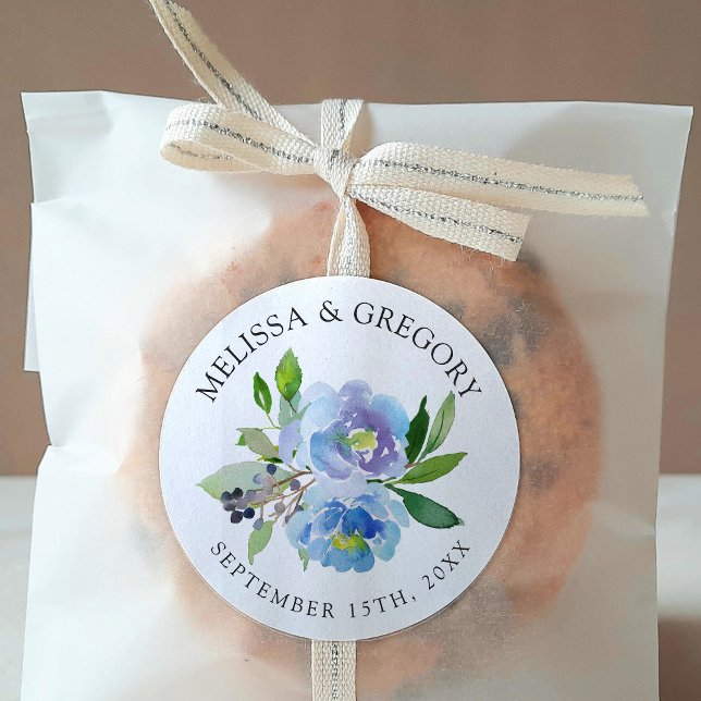 Sticker Rond Carolina | Mariage floral sauvage (Créateur téléchargé)