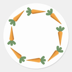 Sticker Rond Carottes