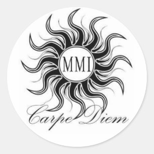 Sticker Rond Carpe Diem
