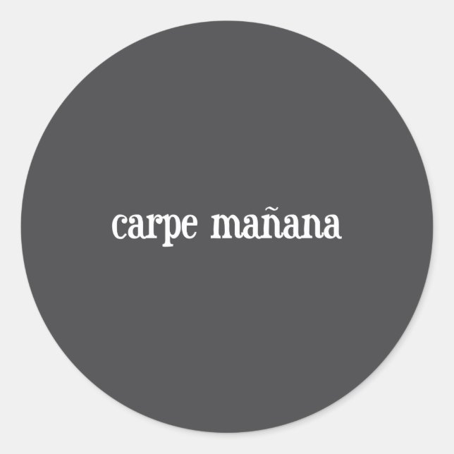 Sticker Rond Carpe Manana  (Devant)