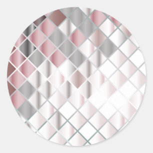 Sticker Rond Carré en verre