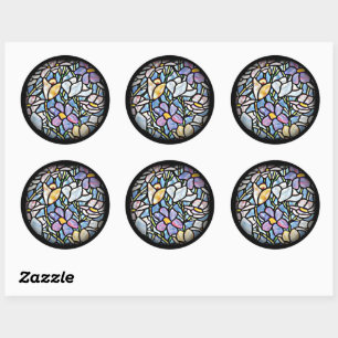 Sticker Rond Carreaux de mosaïque