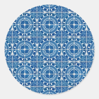 Sticker Rond Carreaux en céramique