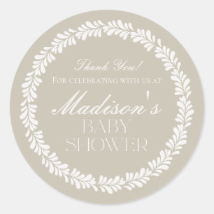 Sticker Rond Carrelage Talavera beige Baby shower Fiesta espagn