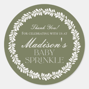 Sticker Rond Carrelage Talavera Vert Espagnol Fiesta Bébé Parse