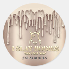 Sticker Rond Carrosserie Logo Cosmétique Custom Sculpting Drive