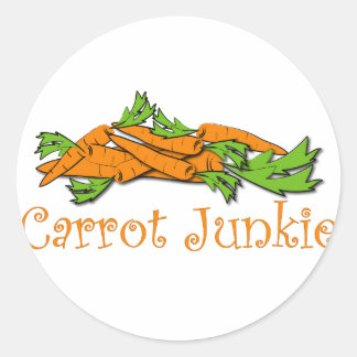 Sticker Rond Carrot Junkie