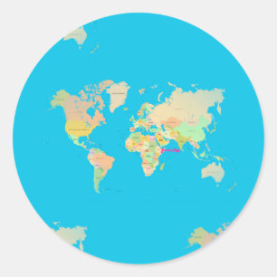 Sticker Rond carte