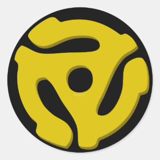 Sticker Rond Carte à 45 disques