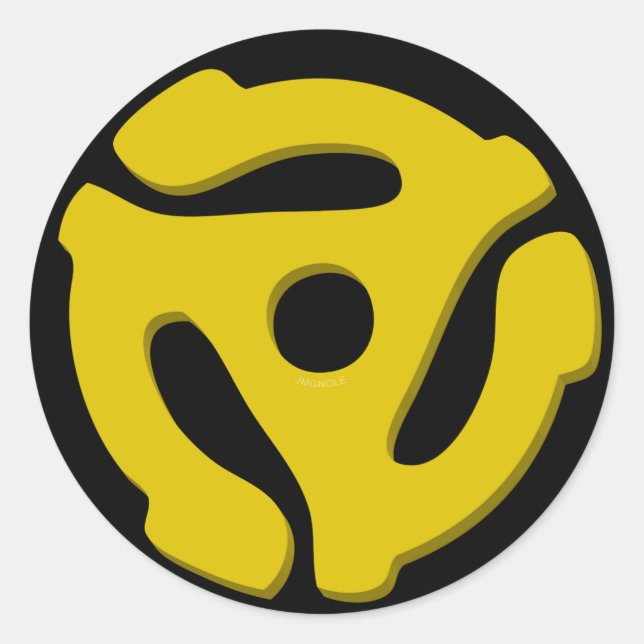 Sticker Rond Carte à 45 disques (Devant)