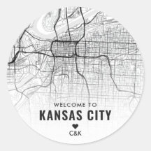 Carte de la ville de Kansas | Bienvenue Mariage