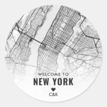 Carte de New York | Bienvenue Mariage