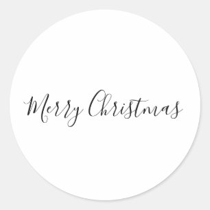 Sticker Rond Carte de Noël SIMPLE MINIMALE