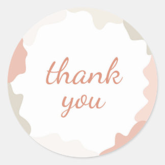 Sticker Rond carte de remerciements pour le client