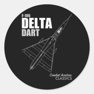 Sticker Rond Carte Delta F-106