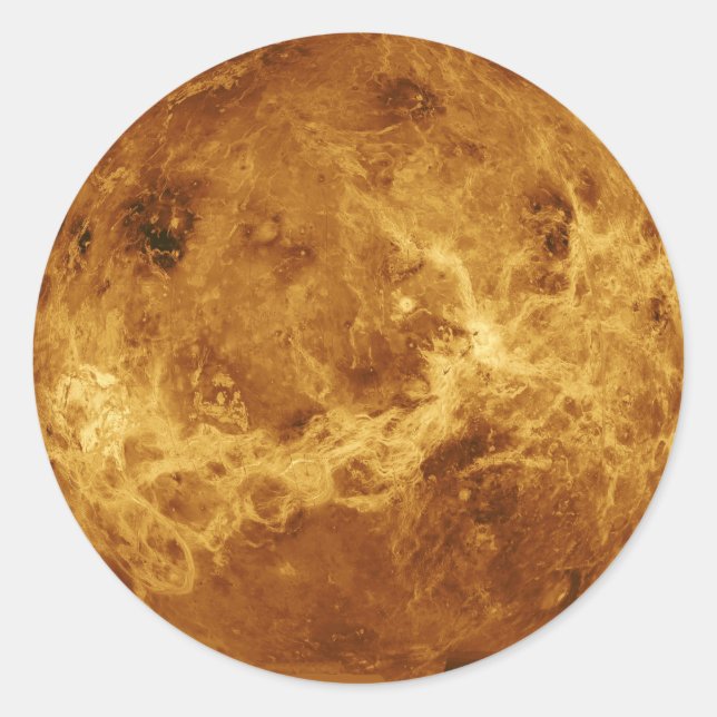 Sticker Rond Carte du radar de Venus (Devant)