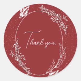 Sticker Rond Carte Papillon Bourgogne