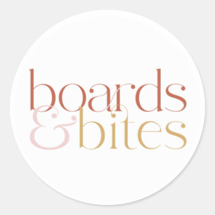 Sticker Rond Cartes et morsures - Blanc