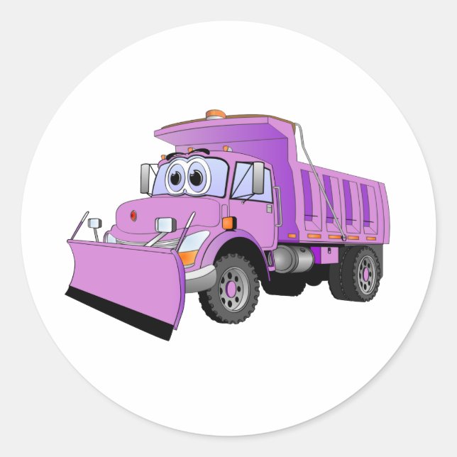 Sticker Rond Cartographie pourpre (Devant)