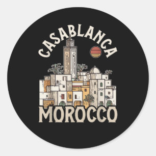 Sticker Rond casablanca maroc