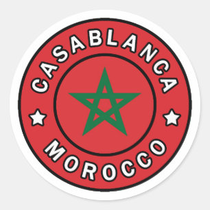 Sticker Rond Casablanca Maroc