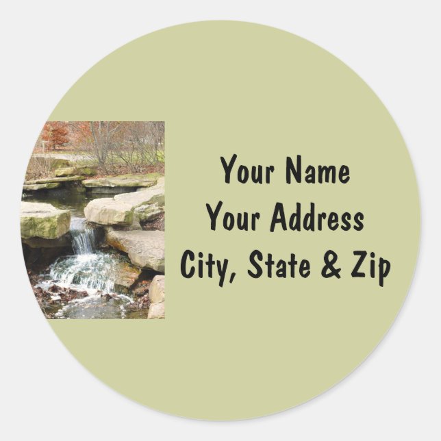 Sticker Rond Cascade (Devant)