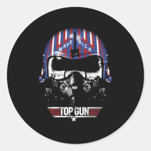 Sticker Rond Casque Maverick pour canon supérieur