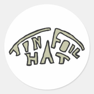 Sticker Rond Casquette de papier d'aluminium