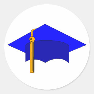 Sticker Rond Casquette d'obtention du diplôme